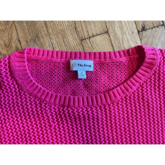 The Drop Cotton Womens 2 Piece Set Bright Pink Size 2X - Picture 2 of 9